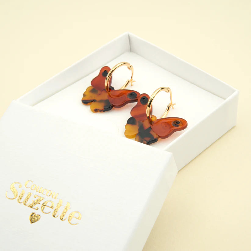 Boucles d'Oreilles Papillon de Nuit I Coucou Suzette ®