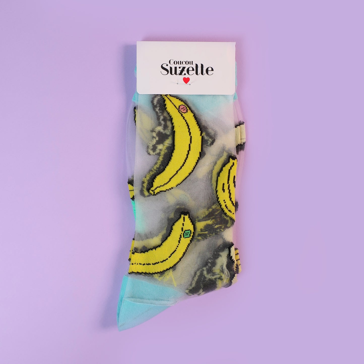 Chaussettes Transparentes Bananes I Coucou Suzette ®