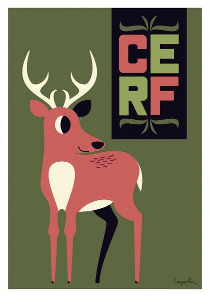 Affiche Cerf A3 I Sergeant Paper