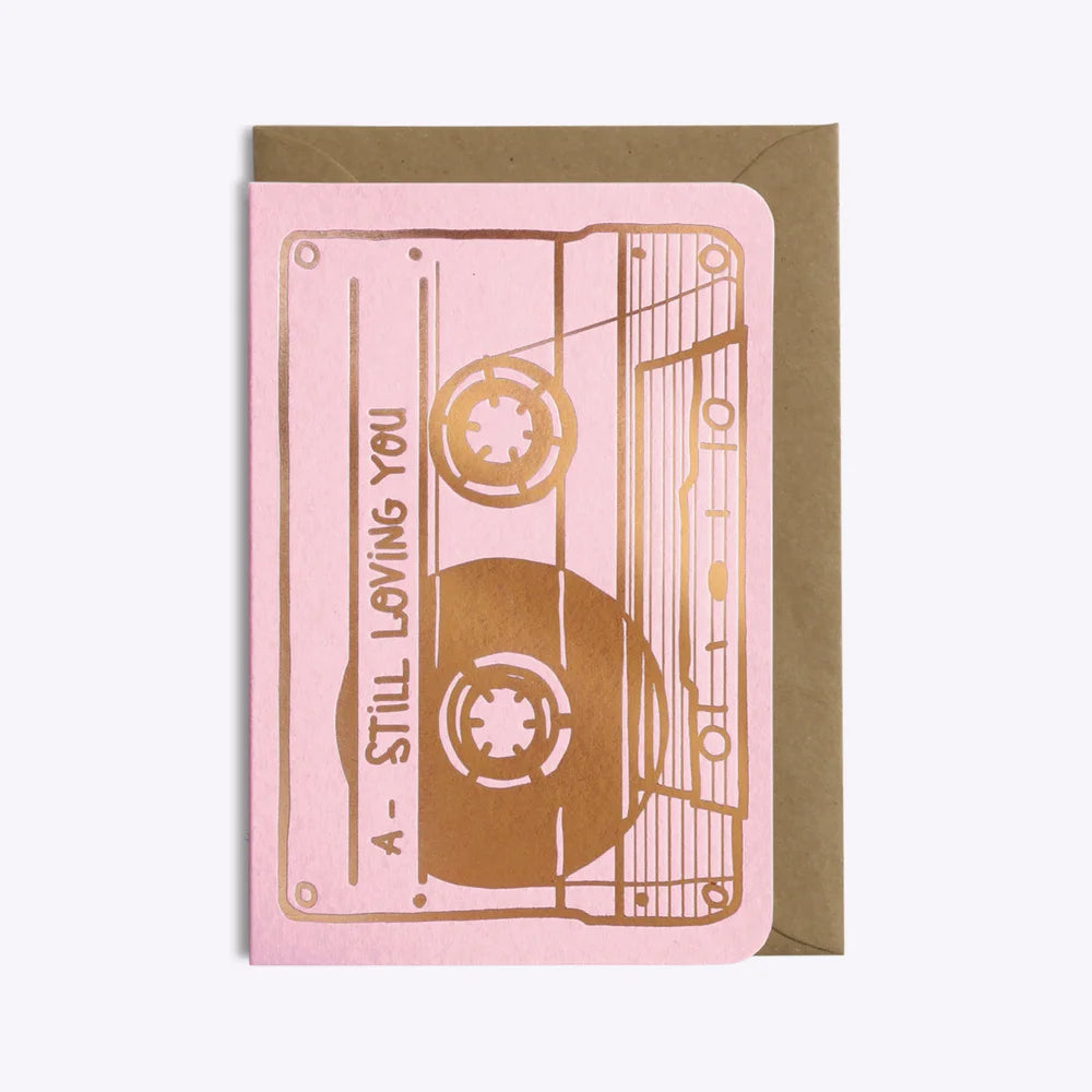 Carte "Cassette Still Loving You" I Les Éditions du Paon