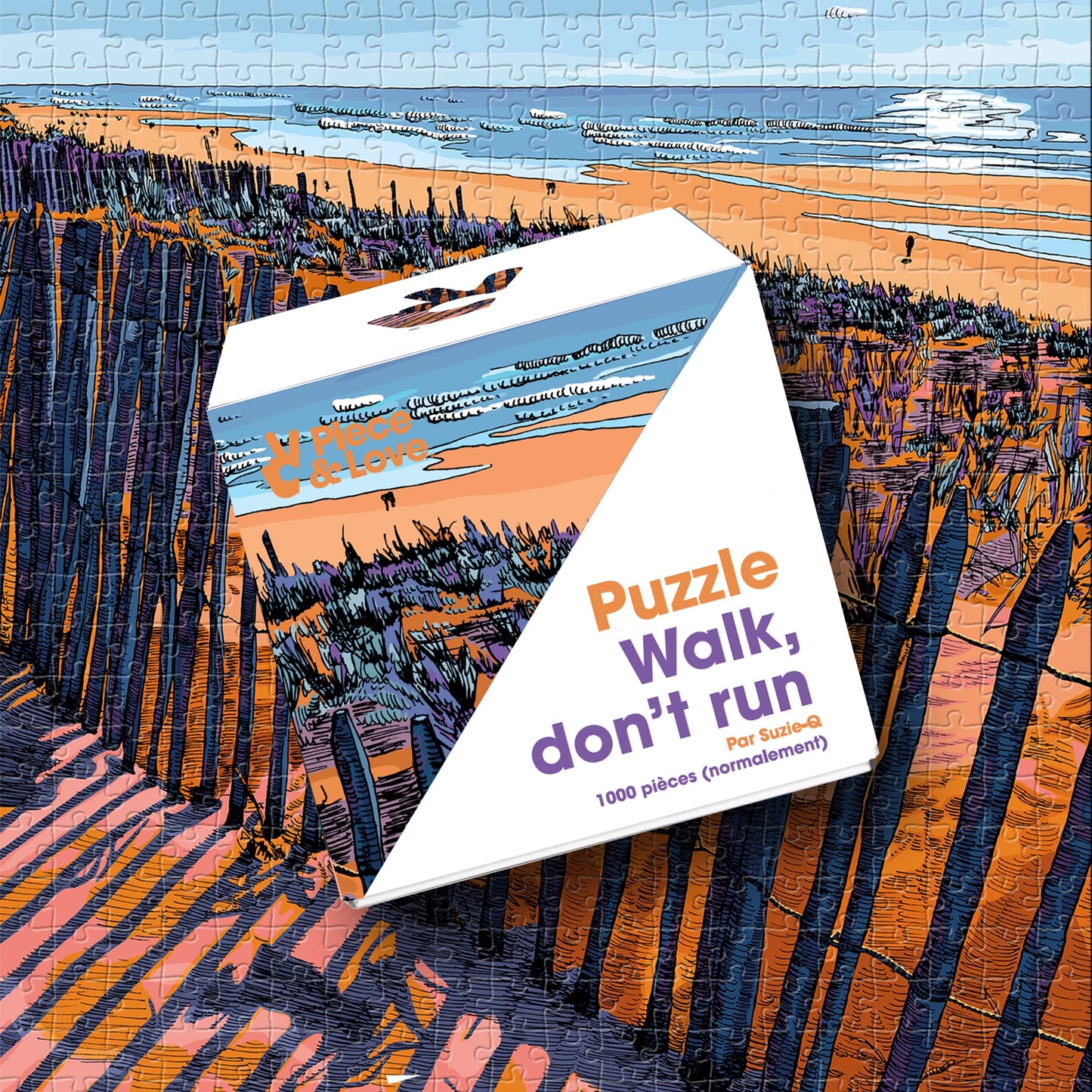 Puzzle 1000 pièces I Walk, don't run by Suzie-Q I Piece & Love