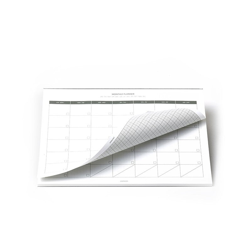 A4 Millimeter Monthly Planner I Cinqpoints