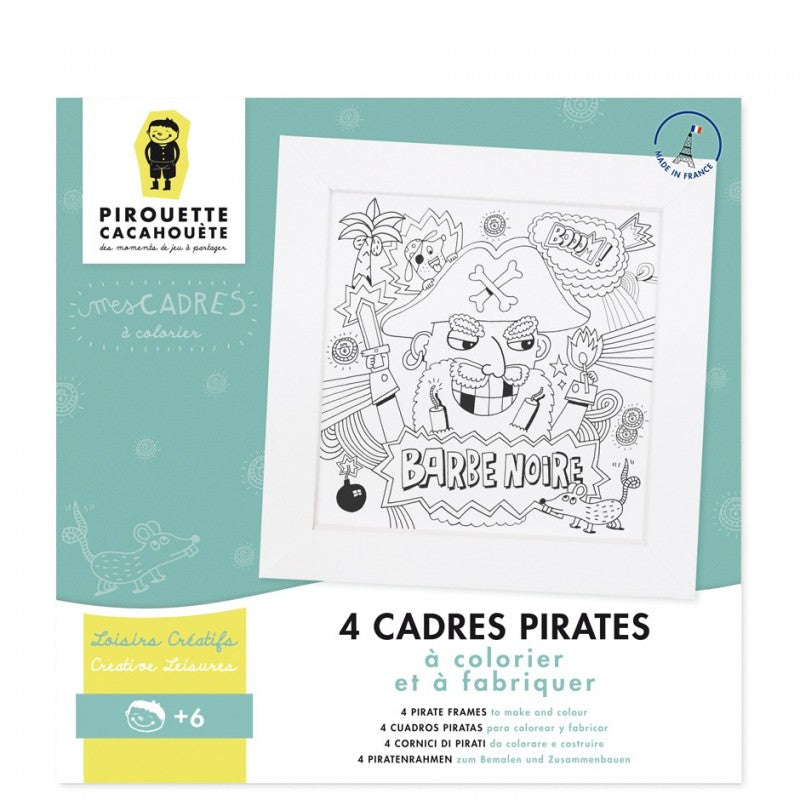 Kit Créatif Cadres Pirates à Colorier I Pirouette Cacahouète