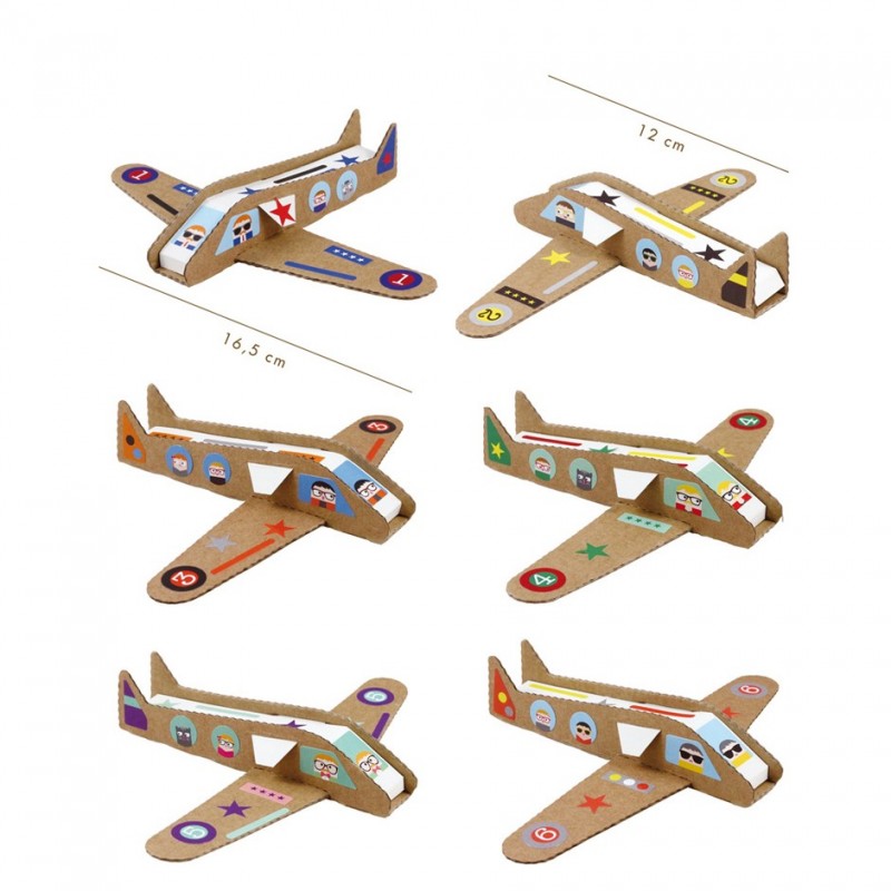 Kit Créatif Avions à Réaction I Pirouette Cacahouète