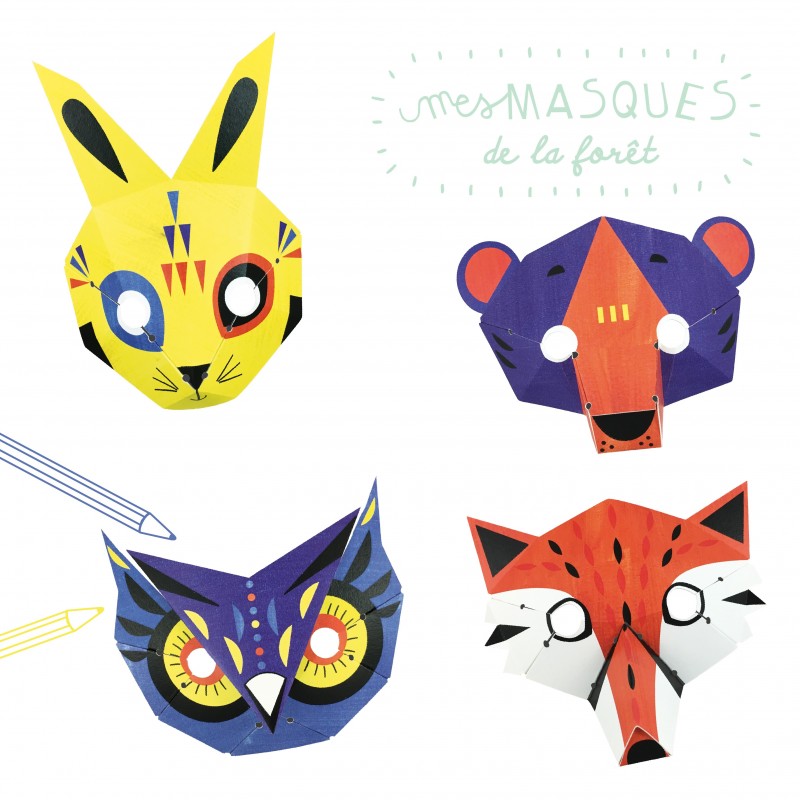 Kit Créatif Masques de la Forêt I Pirouette Cacahouète