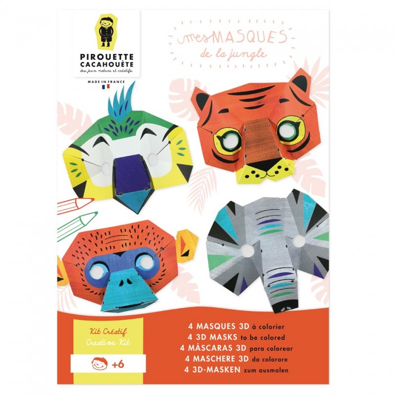 Kit Créatif Masques de la Jungle I Pirouette Cacahouète