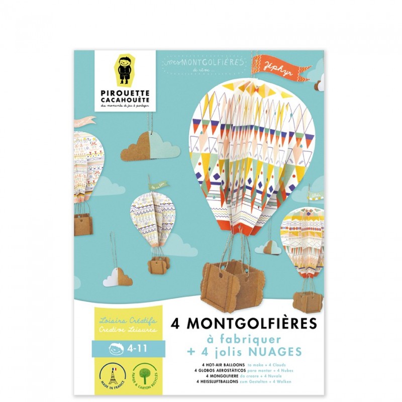 Kit Créatif Montgolfières I Pirouette Cacahouète